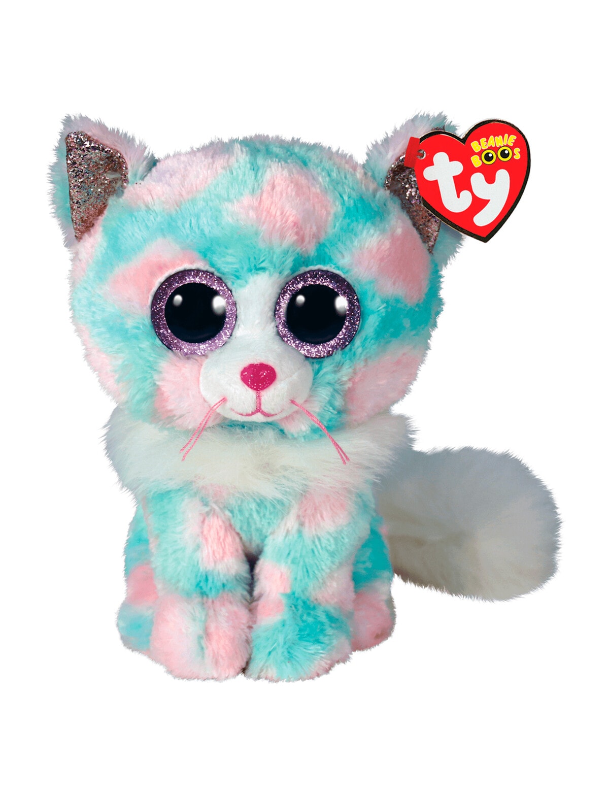 Ty Beanies Boo Opal Pastel Cat, 15cm - Soft Toys