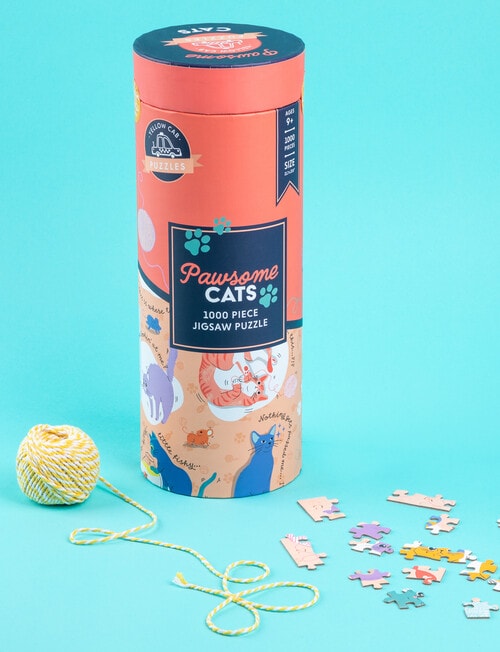 Yellow Cab Cat Jigsaw Puzzle, 1000-Piece product photo View 02 L