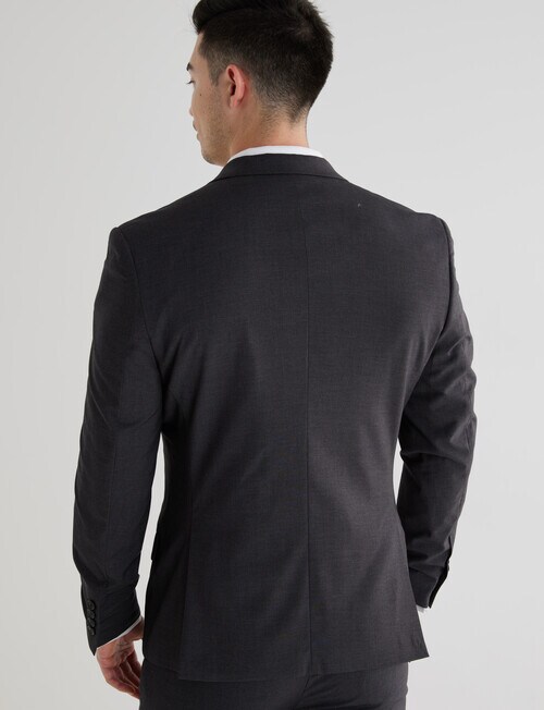 Laidlaw + Leeds Tailored Mini Check Stretch Jacket, Grey product photo View 02 L