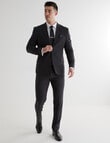 Laidlaw + Leeds Tailored Mini Check Stretch Jacket, Grey product photo View 03 S