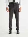 Laidlaw + Leeds Tailored Mini Check Stretch Pant, Grey product photo
