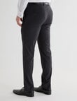 Laidlaw + Leeds Tailored Mini Check Stretch Pant, Grey product photo View 02 S