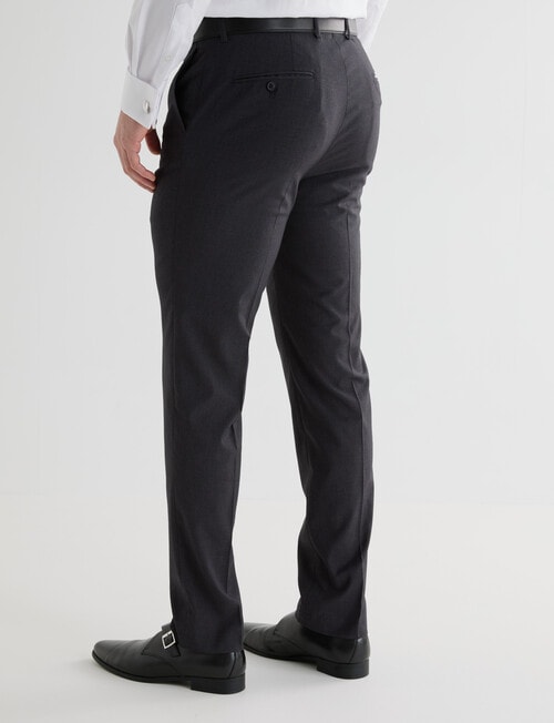 Laidlaw + Leeds Tailored Mini Check Stretch Pant, Grey product photo View 02 L