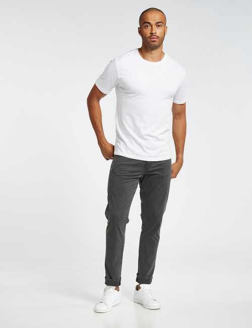Gasoline 5 Pocket Slim Chino Pant, Ash product photo View 03 L