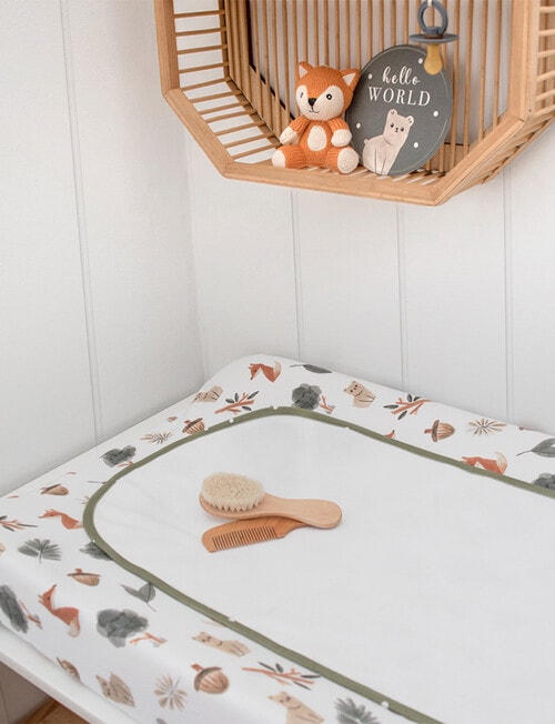 Little Textiles Change Pad Cover & Liner Set, Forest Retreat product photo