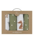 Little Textiles Wash Cloths, 4-Pack, Forest Retreat product photo View 02 S