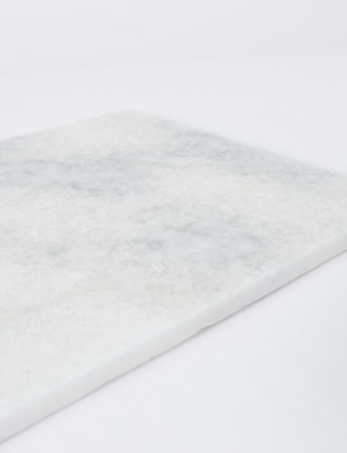 Alex Liddy Slate & Co Marble Board and Knife, White & Gold, 40x22cm product photo View 02 L