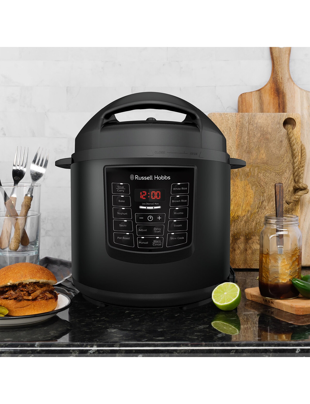 Functional Cooker Russell Hobbs 11 in 1 Digital Multi Cooker, Black, RHPC3000 - Cooking