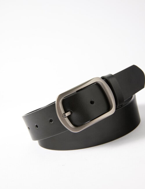 Laidlaw + Leeds Window Buckle Belt, Black product photo View 02 L