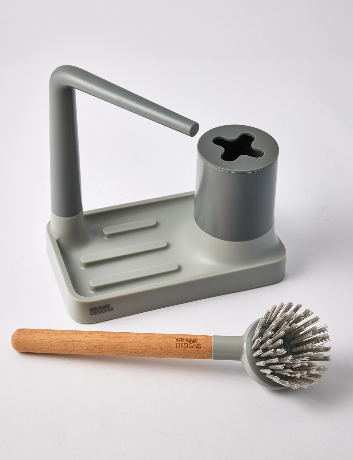 Grand Design Clean Dish Brush & Cloth Holder - Kitchen Accessories