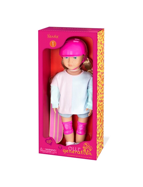 Our Generation Yanika Deluxe Doll with Skateboard product photo