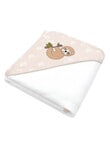 Little Textiles Hooded Towel, Happy Sloth product photo View 02 S