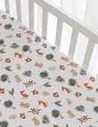Little Textiles Jersey Cot Fitted Sheet, 2-Pack, Forest Retreat product photo View 02 S