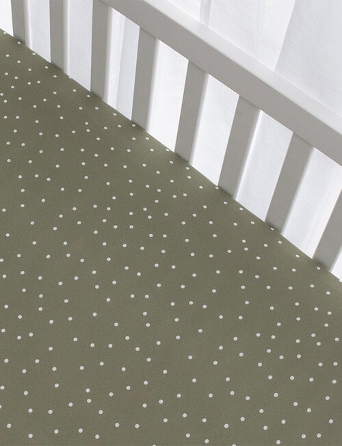 Little Textiles Jersey Cot Fitted Sheet, 2-Pack, Forest Retreat product photo View 03 L