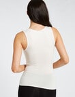 Lyric Thermals Mia Bamboo Singlet, Ivory product photo View 02 S