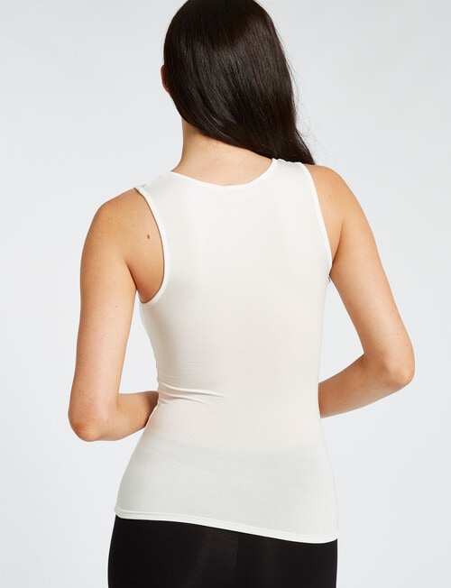 Lyric Thermals Mia Bamboo Singlet, Ivory product photo View 02 L