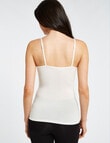 Lyric Thermals Mia Bamboo Cami, Ivory product photo View 02 S