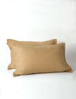 Domani Toscana Standard Pillowcase, Pair, Camel product photo View 02 S