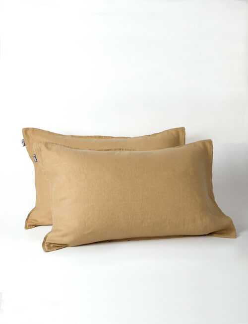 Domani Toscana Standard Pillowcase, Pair, Camel product photo View 02 L