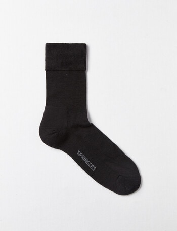 DS Socks Springer Merino-Blend Health Sock, Black product photo