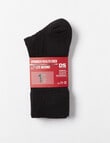 DS Socks Springer Merino-Blend Health Sock, Black product photo View 02 S