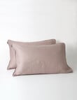 Domani Toscana Standard Pillowcase, Pair, Mahogany product photo View 02 S