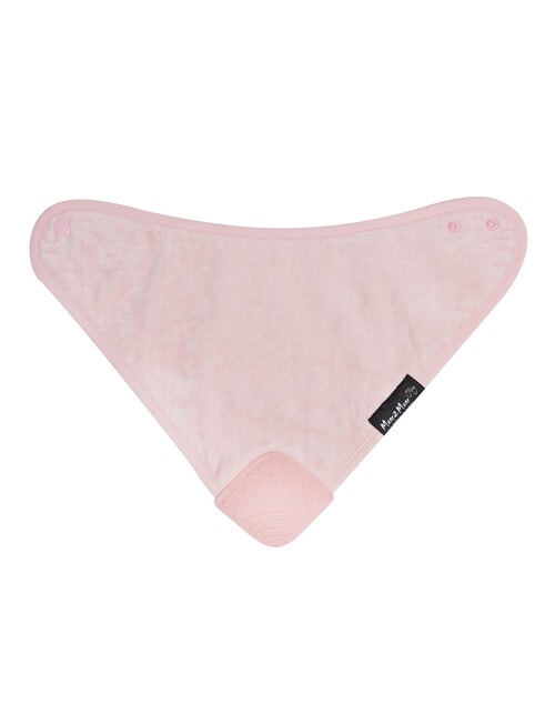 Mum 2 Mum Teething Bandana Bib, Light Pink product photo View 02 L