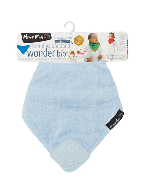 Mum 2 Mum Teething Bandana Bib, Light Blue product photo