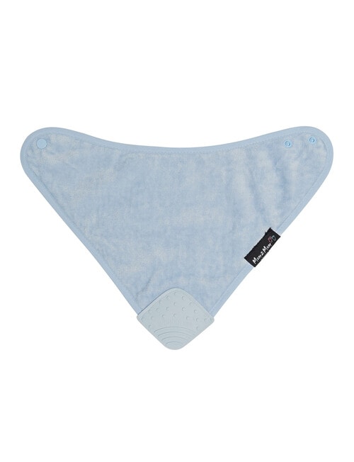 Mum 2 Mum Teething Bandana Bib, Light Blue product photo View 02 L