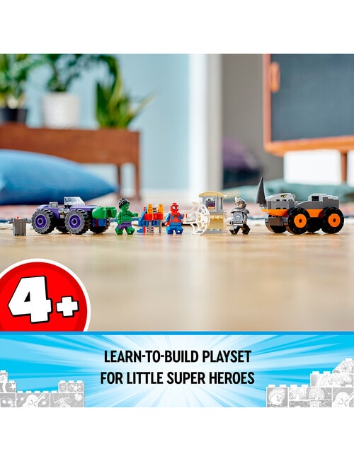 LEGO Superheroes Hulk vs. Rhino Truck Showdown, 10782 product photo View 03 L