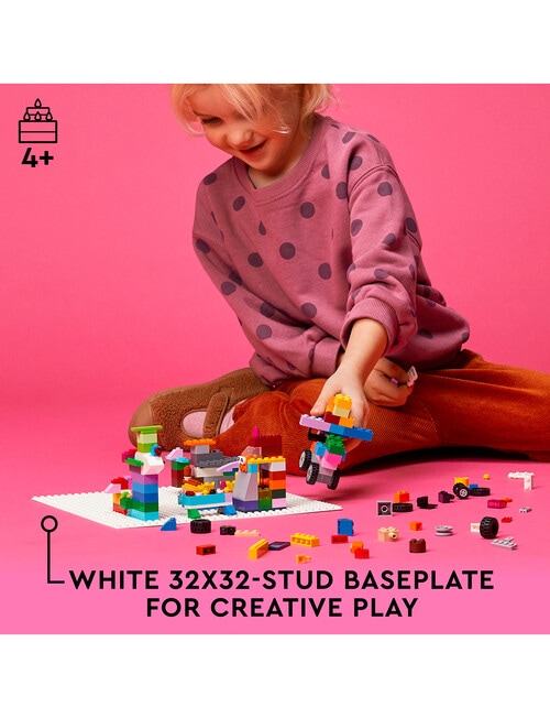 LEGO Classic White Baseplate, 11026 product photo View 03 L