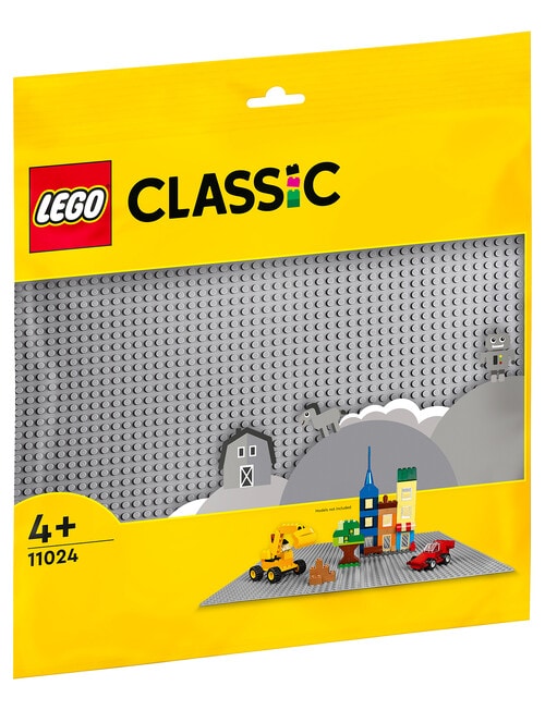 LEGO Classic Gray Baseplate, 11024 product photo View 08 L