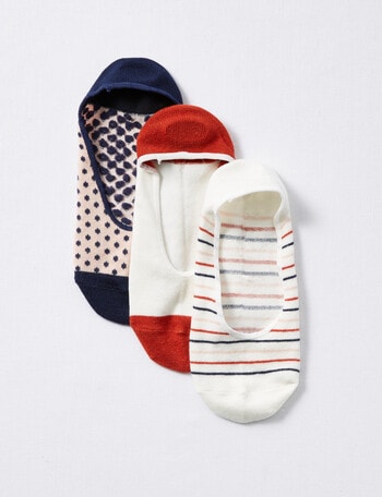 Lyric Liner Sock, 3-Pack, Stripe & Spot Multi product photo