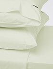 Linen House 375T Cotton Percale Sheet Set, Sage product photo View 02 S