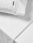Linen House 250 Thread Count Cotton Fitted Sheet, White product photo View 02 S