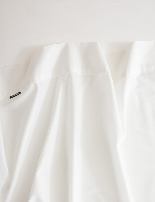 Linen House 250TC Cotton Sheet Set, White product photo View 03 L
