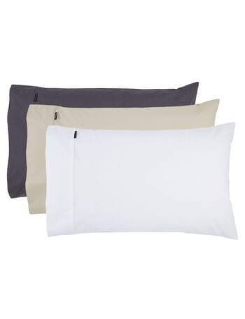 Linen House 250 Thread Count Cotton Standard Pillowcase, White product photo