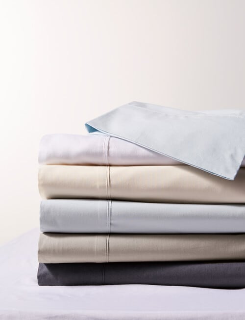 Linen House 250 Thread Count Cotton Sheet Set, Charcoal product photo