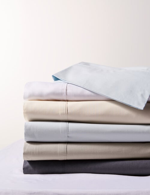 Linen House 250TC Cotton Sheet Set, Charcoal product photo