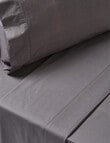 Linen House 250 Thread Count Cotton Sheet Set, Charcoal product photo View 02 S