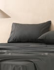 Linen House 250TC Cotton Sheet Set, Charcoal product photo View 02 S