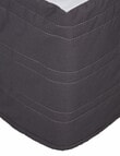 Linen House 250 Thread Count Cotton Valance, Charcoal product photo