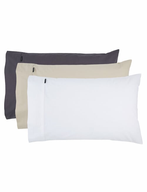 Linen House 250TC Cotton King Pillowcase, Charcoal product photo