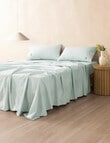 Linen House 250TC Cotton Sheet Set, Duckegg product photo