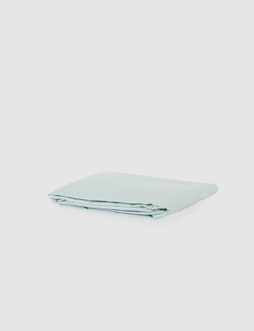 Linen House 250TC Cotton Fitted Sheet, Duckegg product photo View 02 L