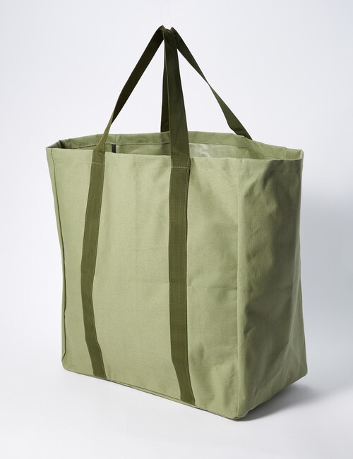 Haven Essentials Fale Canvas Laundry Bag, Green product photo View 02 L