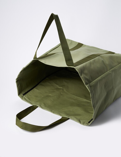 Haven Essentials Fale Canvas Laundry Bag, Green product photo View 03 L