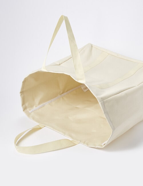 Haven Essentials Fale Canvas Laundry Bag, Cream product photo View 03 L