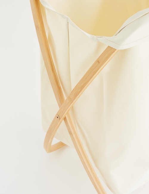 Haven Essentials Fale Bamboo Laundry Basket, Cream product photo View 03 L
