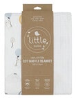 Little Textiles Cot Waffle Blanket, Up Up & Away/Stripe product photo View 03 S